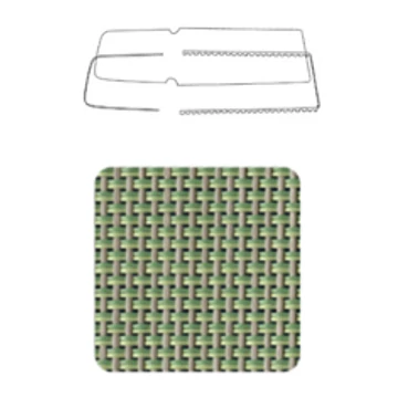 NARDI RICAMBIO ATLANTICO cserélhető szövet fekvőfelület napozóágyhoz agave zöld színben, galamb szürke kerethez