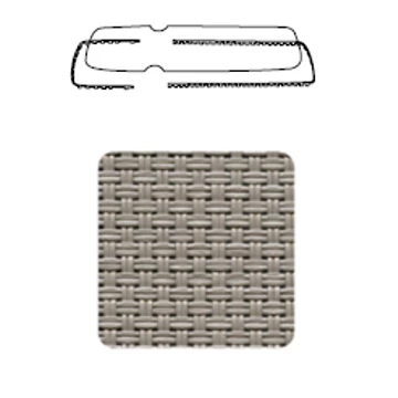 NARDI RICAMBIO ALFA-OMEGA cserélhető szövet fekvőfelület napozóágyhoz galamb szürke színben, fekete kerethez