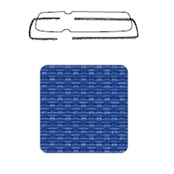 NARDI RICAMBIO ALFA-OMEGA cserélhető szövet fekvőfelület napozóágyhoz kék színben, fekete kerethez