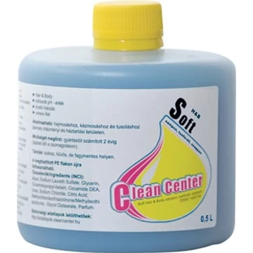 Clean Center Soft Hair & Body folyékony szappan 0,5 liter
