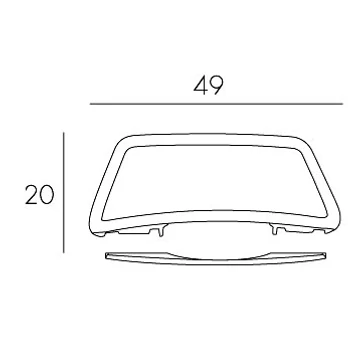 NARDI BRACCIOLO ATLANTICO Karfa antracit szürke színben