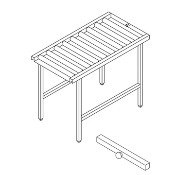 Kromo K19 Görgős Kifutó asztal