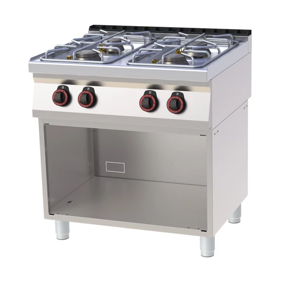 RM Gastro REDFOX SP 70/80 G Álló Gáztűzhely 4 égővel