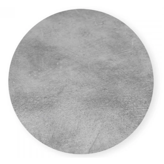 NARDI HPL 60 cm, kör alakú asztallap beton szürke színben