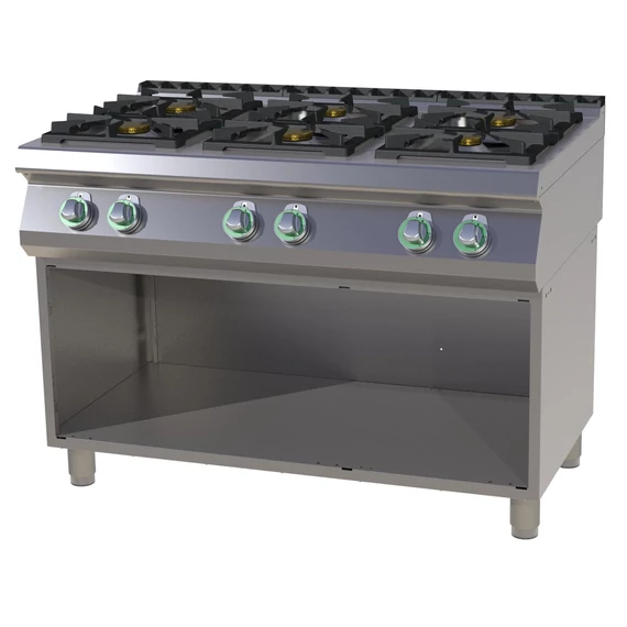 RM Gastro SPS 7120A G Gáztűzhely 6 égővel