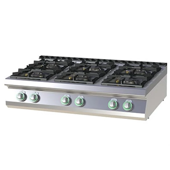 RM Gastro SP 7012 G Gáztűzhely 6 égővel