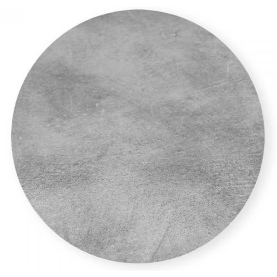 NARDI HPL 80 cm, kör alakú asztallap beton szürke színben