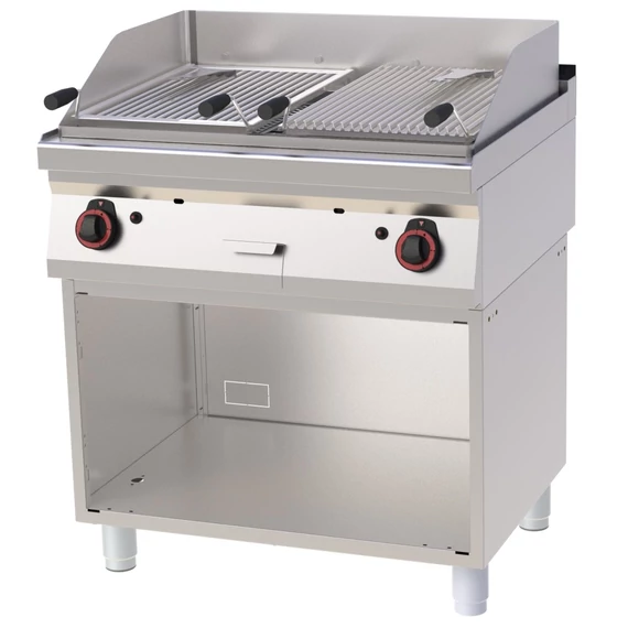RM Gastro REDFOX GL 70/80 G Álló lávaköves rostlap