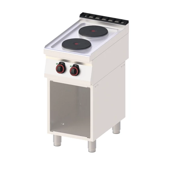RM Gastro REDFOX SP 70/40 E Álló, elektromos tűzhely 2 db kör alakú főzőlappal