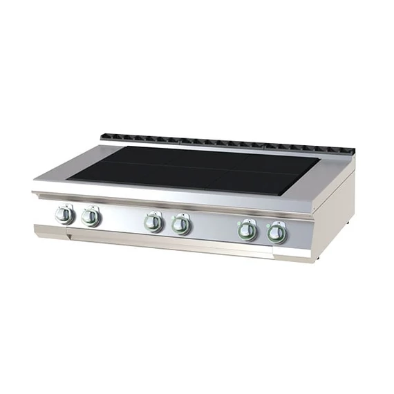 RM Gastro SPL 7012 E Elektromos tűzhely 6 db süllyesztett, nagy teljesítményű, szögletes főzőlappal