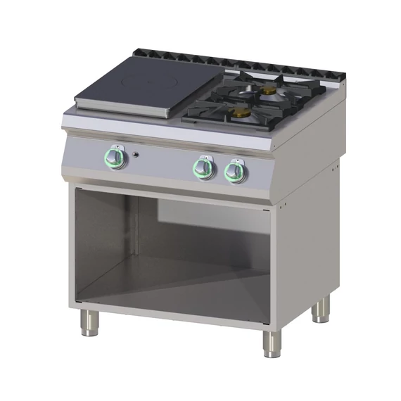 RM Gastro STPS 780 G Gáztűzhely 2 db égővel, francialappal