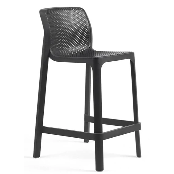 NARDI NET STOOL MINI Bárszék antracit szürke színben