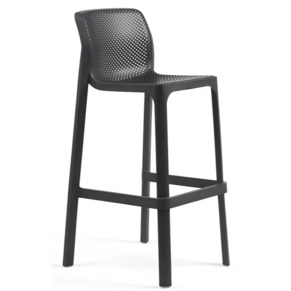 NARDI NET STOOL Bárszék antracit szürke színben