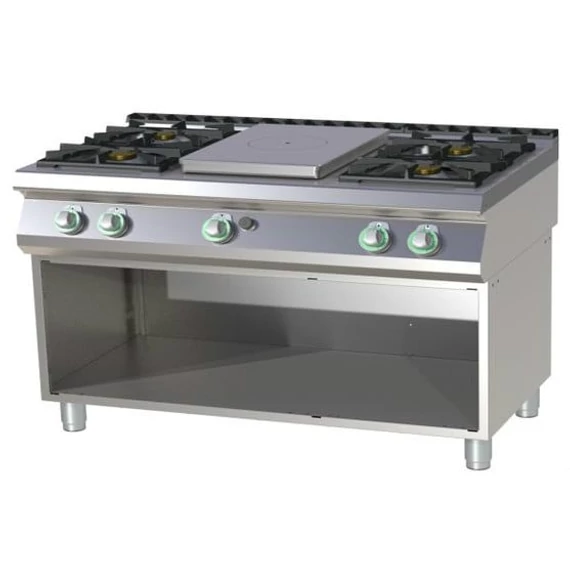 RM Gastro STPS 7120 G Gáztűzhely 4 db égővel, francialappal
