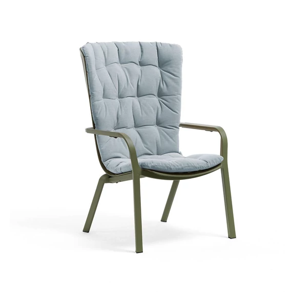 NARDI CUSCINO COMFORT FOLIO párna kerti fotelhez jégkék színben
