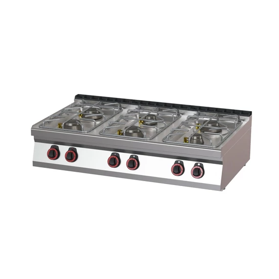 RM Gastro REDFOX SP 70/012 G Gáztűzhely 6 égővel