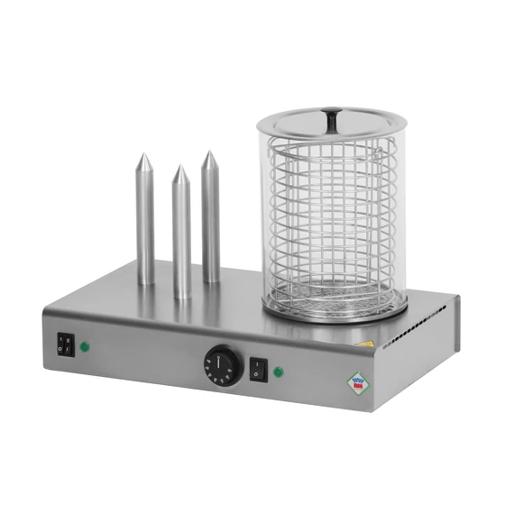 RM Gastro HD 03 N/K Hot-dog készítő és pároló kosárral