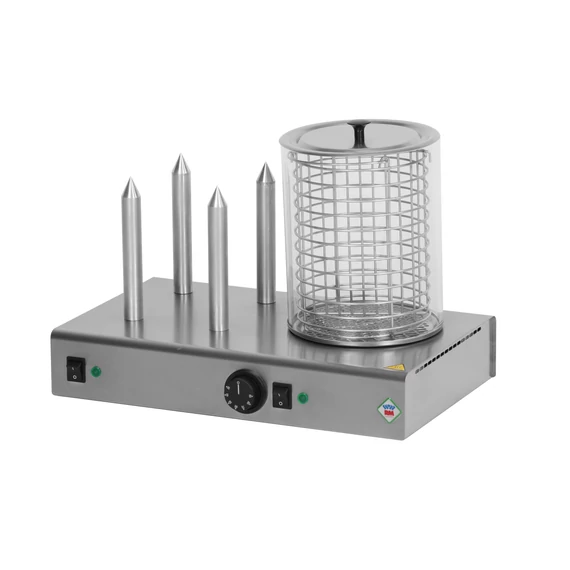 RM Gastro HD 04 N/K Hot-dog készítő és pároló kosárral