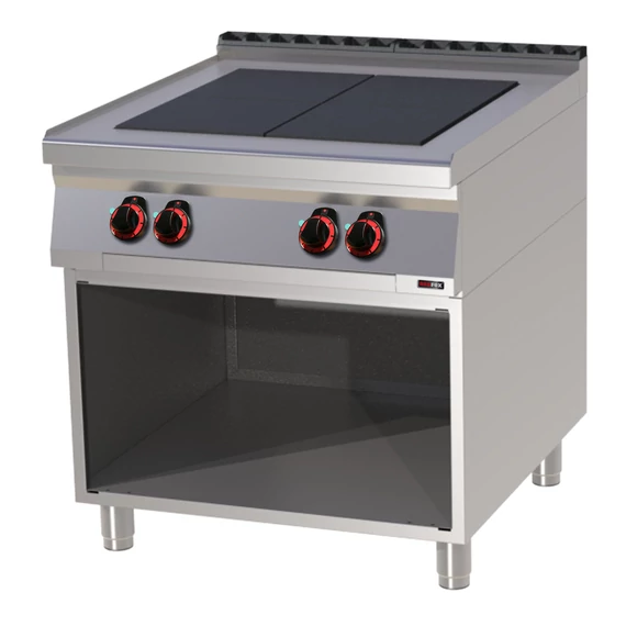 RM Gastro SPL 90/80 E Elektromos tűzhely 4 süllyesztett szögletes főzőlappal