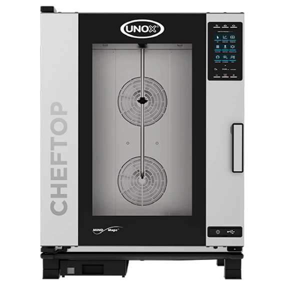 UNOX CHEFTOP XEVC-1011-GPRM-HT Plus Gázos kombi sütő