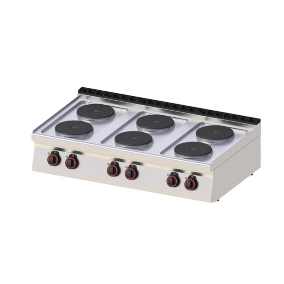 RM Gastro REDFOX SP 70/012 E Elektromos tűzhely 6 db kör alakú főzőlappal