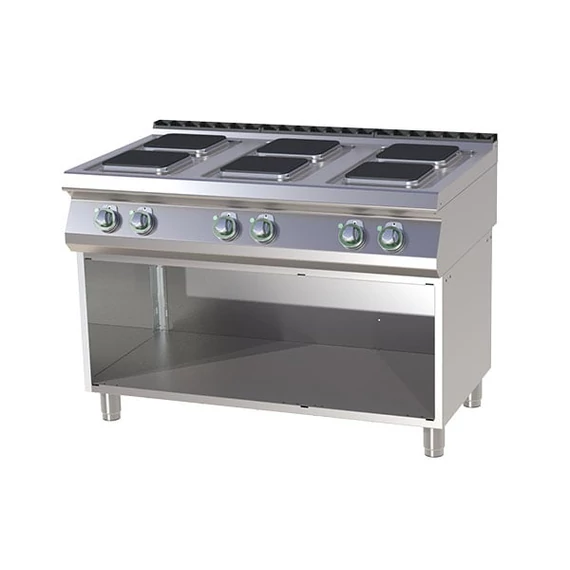 RM Gastro SPQ 7120 E Elektromos tűzhely 6 db szögletes főzőlappal