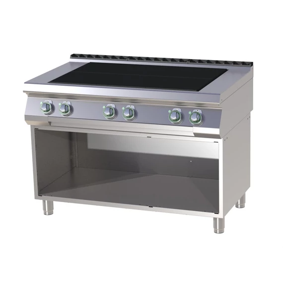 RM Gastro SPL 7120 E Elektromos tűzhely 6 db süllyesztett, nagy teljesítményű, szögletes főzőlappal
