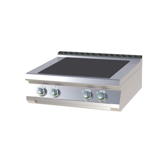 RM Gastro SPL 708 E Elektromos tűzhely 4 db süllyesztett, nagy teljesítményű, szögletes főzőlappal