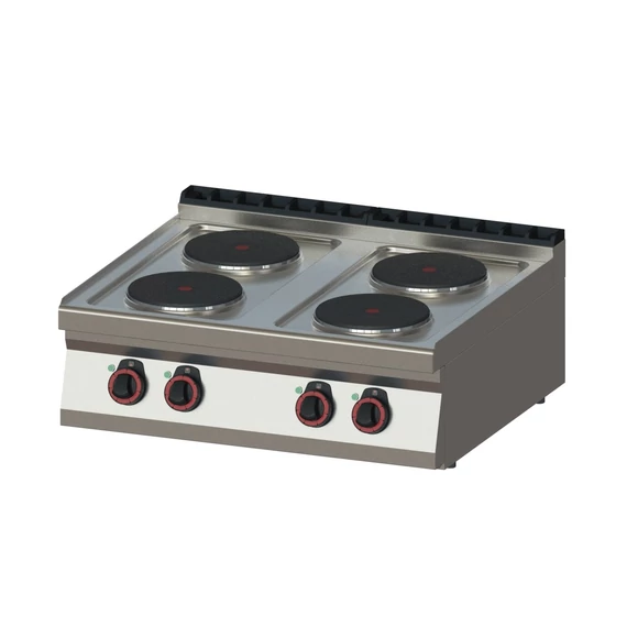RM Gastro REDFOX SP 70/08 E Elektromos tűzhely 4 db kör alakú főzőlappal