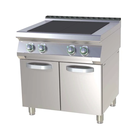 RM Gastro SPL 780 E Elektromos tűzhely 4 db süllyesztett, nagy teljesítményű, szögletes főzőlappal