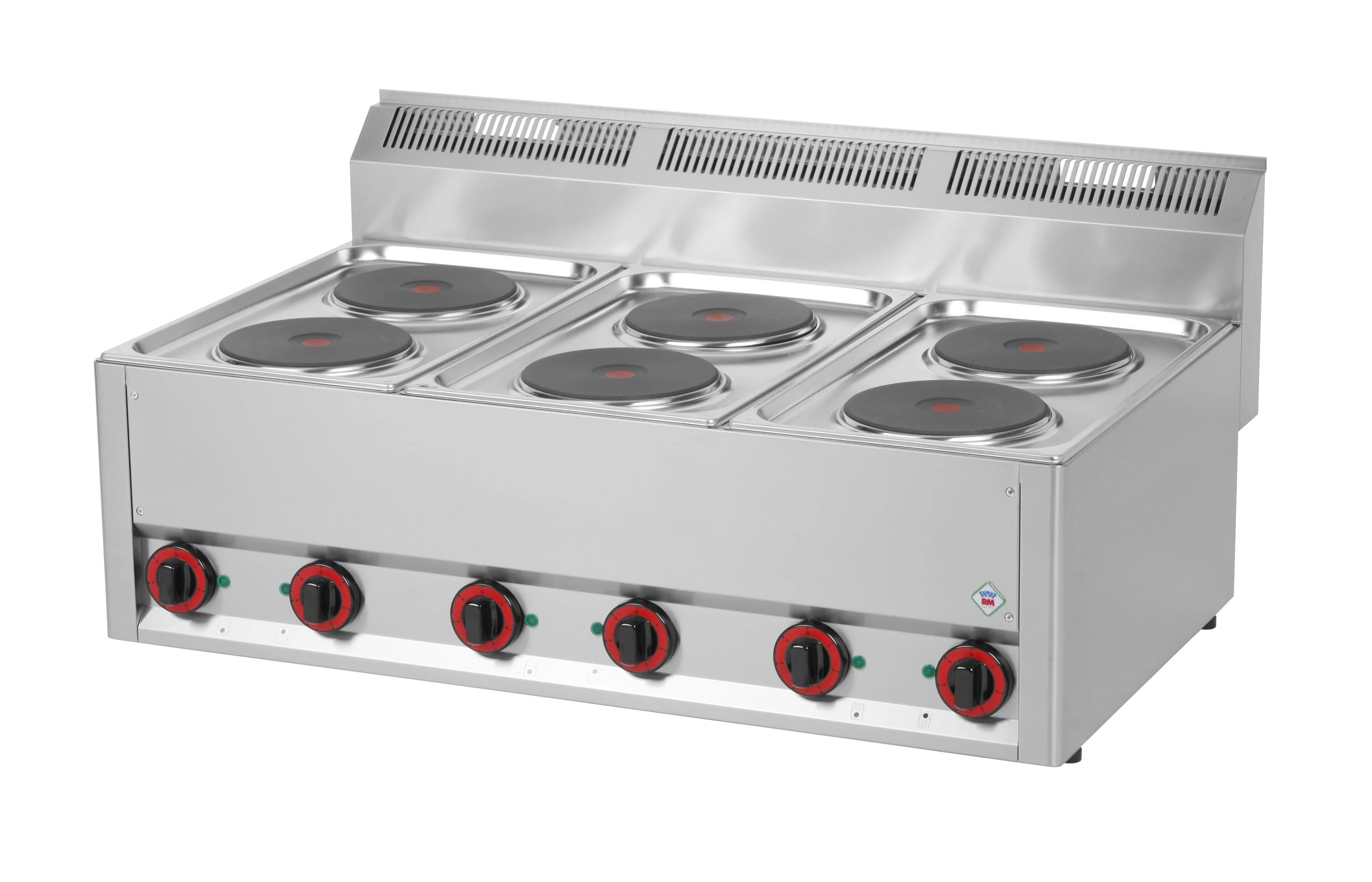 RM Gastro SP 90 ELS Elektromos tűzhely 6 db kör alakú főzőlappal