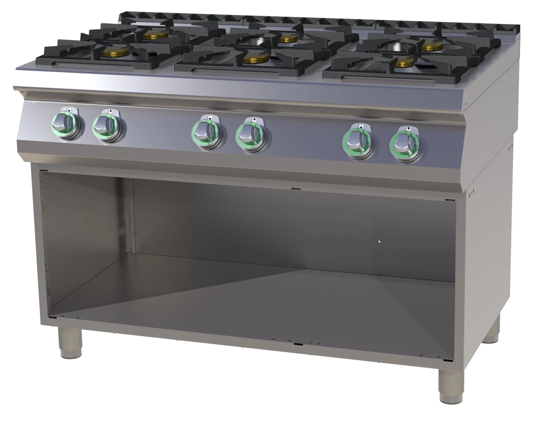 RM Gastro SPS 7120 G Gáztűzhely 6 égővel