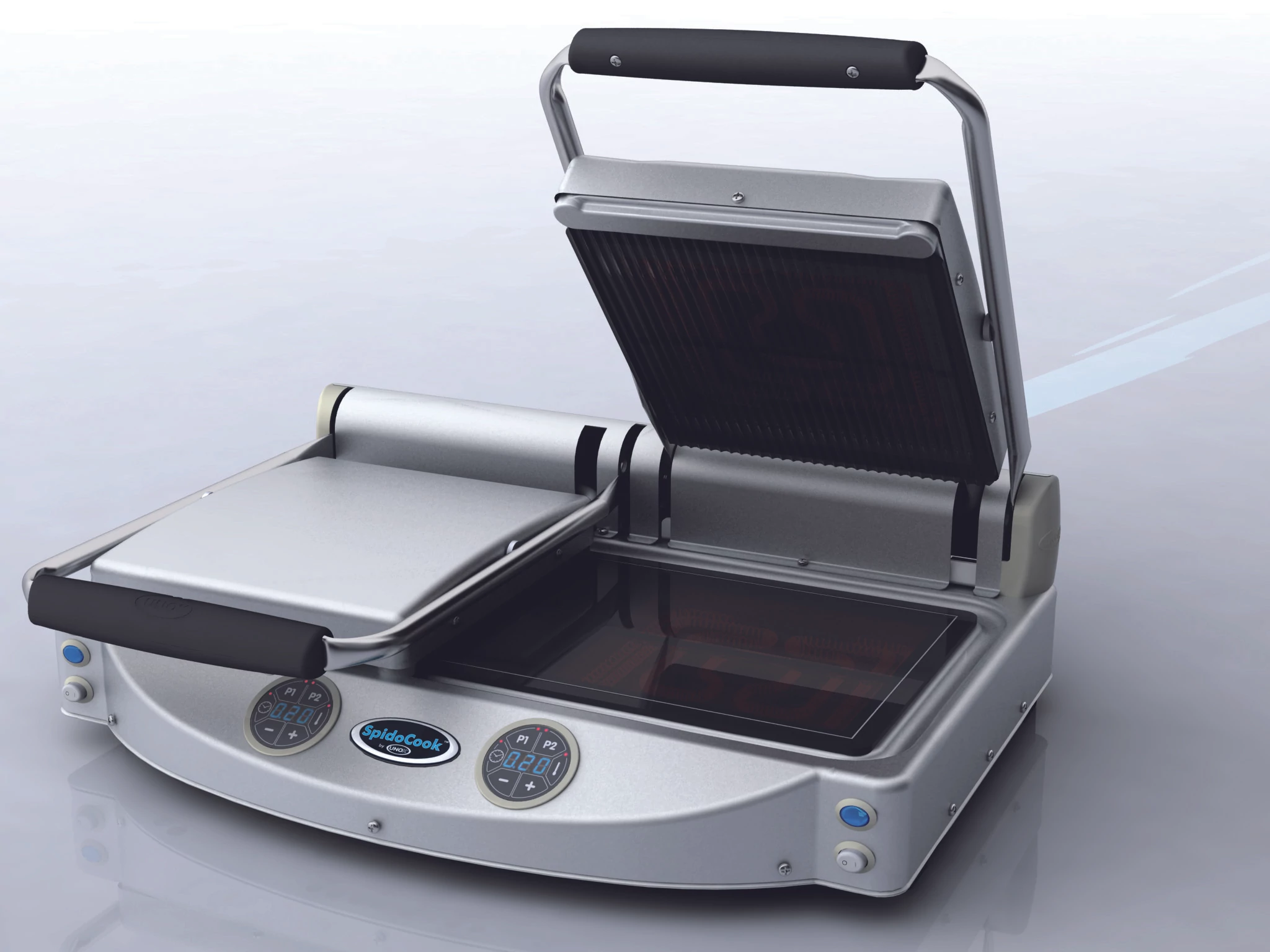 UNOX SPIDOCOOK XP 020 ER Két Fedlapos Kontaktgrill üvegkerámiás sütőfelülettel