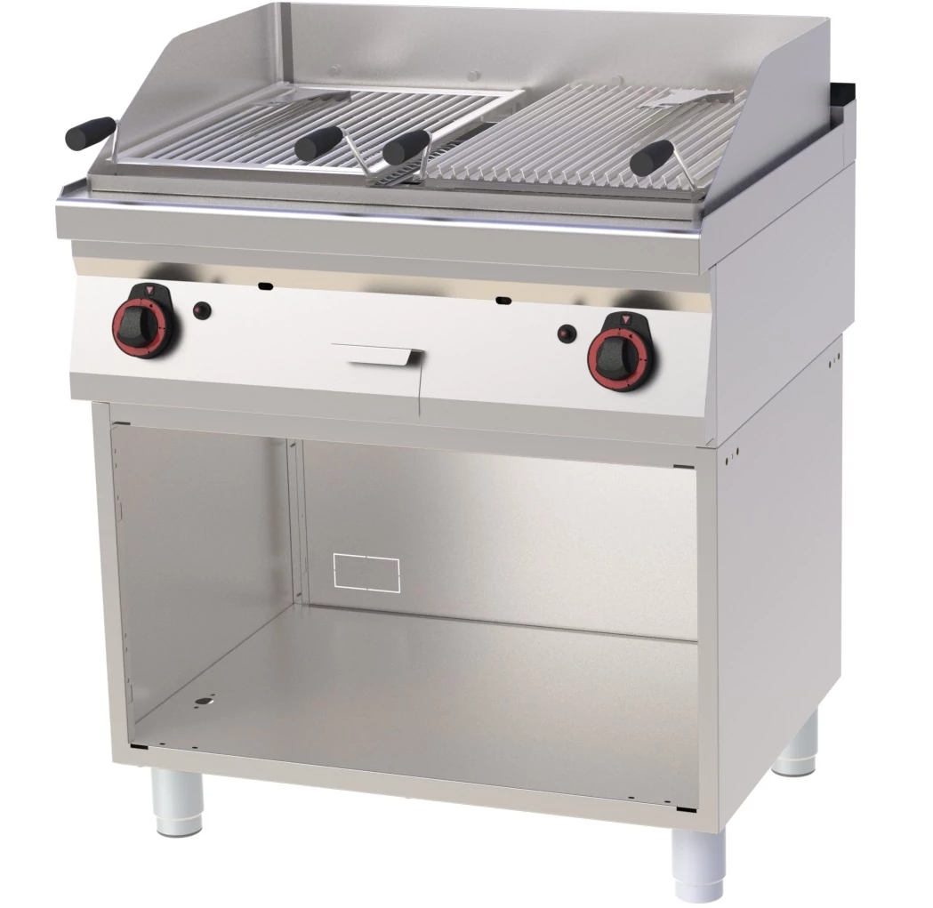 RM Gastro REDFOX GL 70/80 G Álló lávaköves rostlap