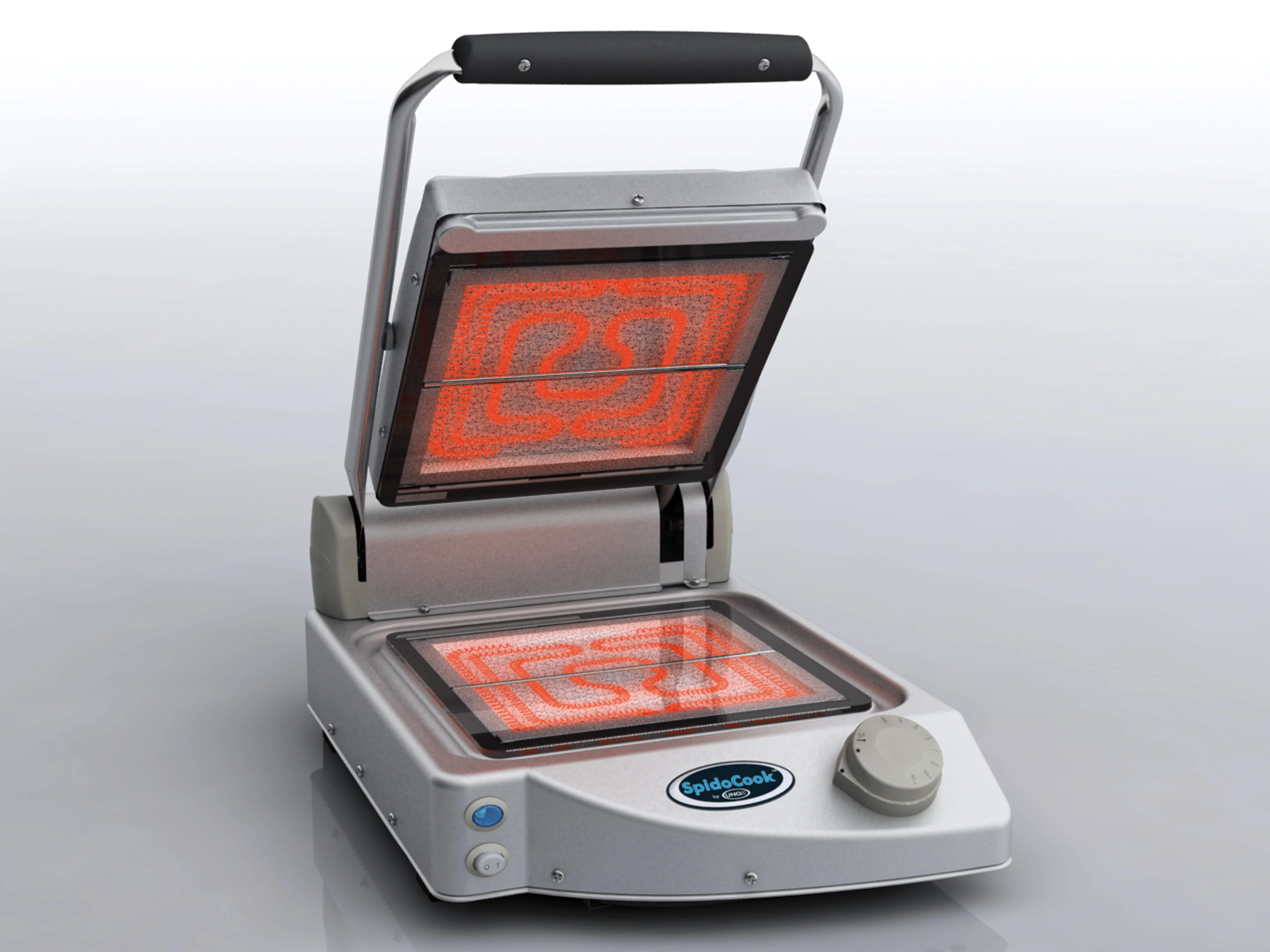 UNOX SPIDOCOOK XP 010 PT Egy Fedlapos Kontaktgrill üvegkerámiás sütőfelülettel