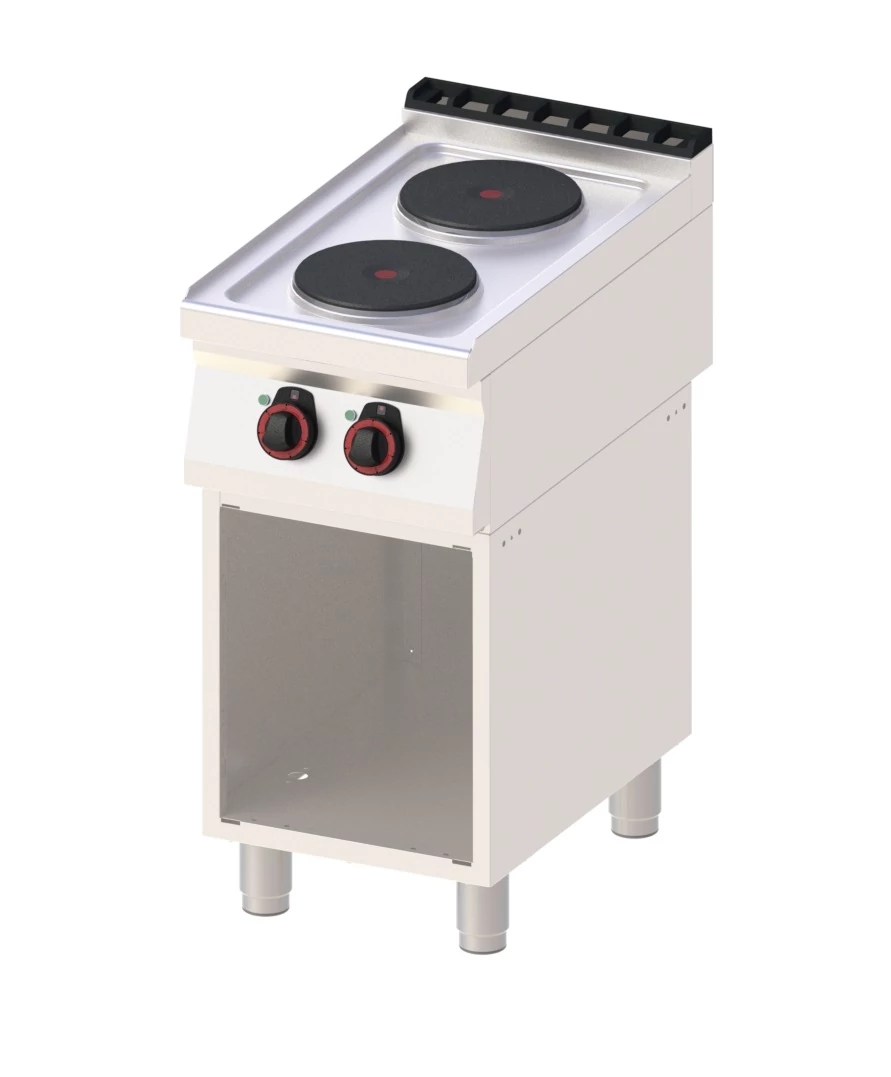 RM Gastro REDFOX SP 70/40 E Álló, elektromos tűzhely 2 db kör alakú főzőlappal