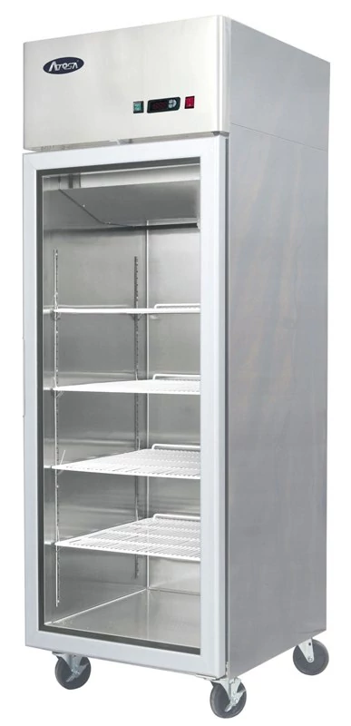 YCF 9401 400 literes, álló hűtőszekrény üveg ajtóval, ventilációs hűtéssel