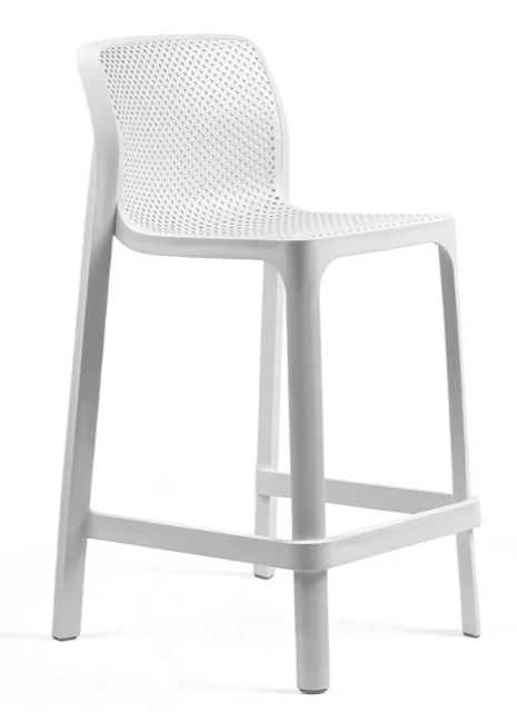NARDI NET STOOL MINI Bárszék fehér színben