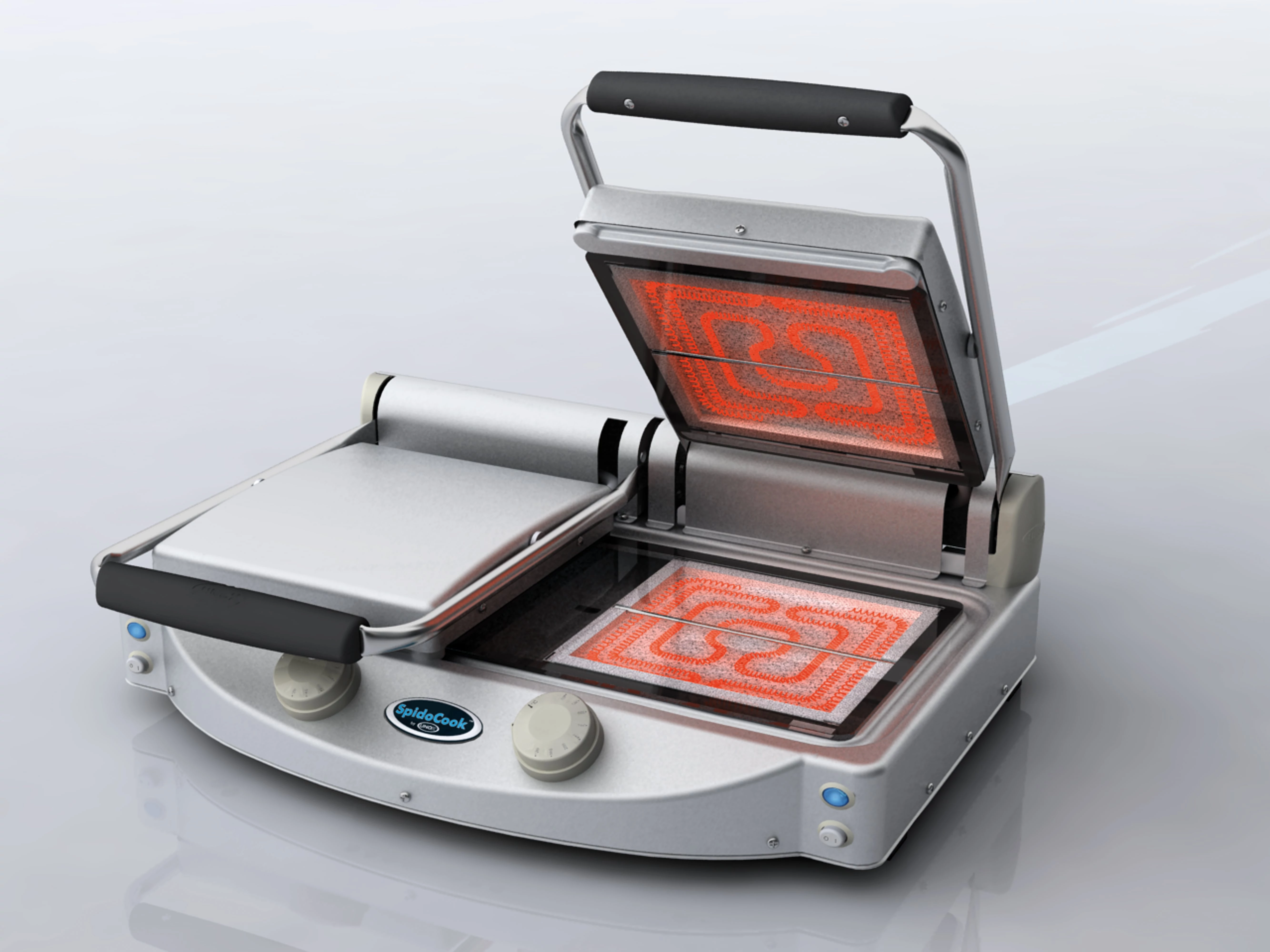 UNOX SPIDOCOOK XP 020 PT Két Fedlapos Kontaktgrill üvegkerámiás sütőfelülettel