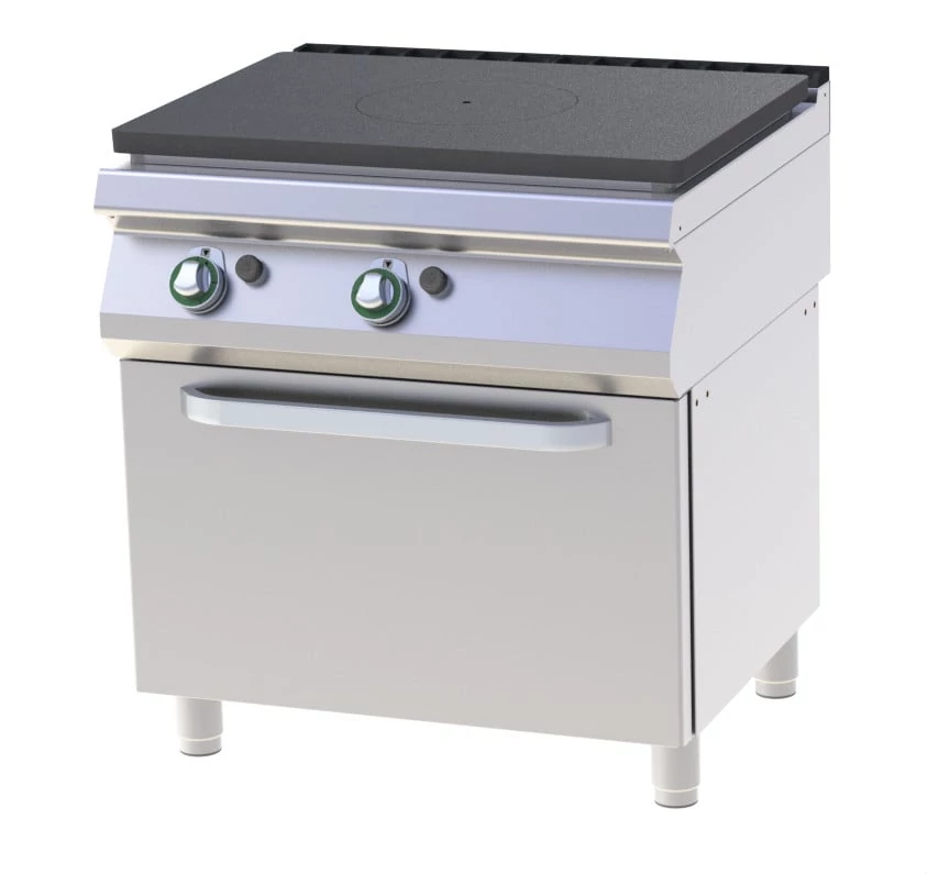 RM Gastro STT 780/21 G Gáztűzhely francialappal és gázüzemű sütővel