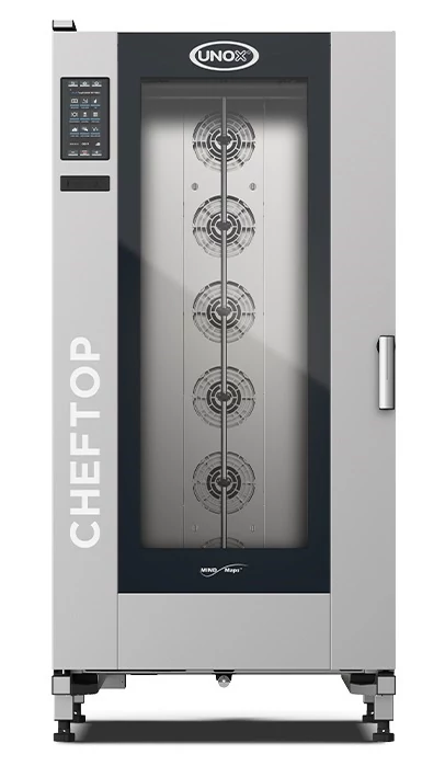 UNOX CHEFTOP XEVL-2011-GPRS BIG Plus Intelligens gázüzemű kombi sütő