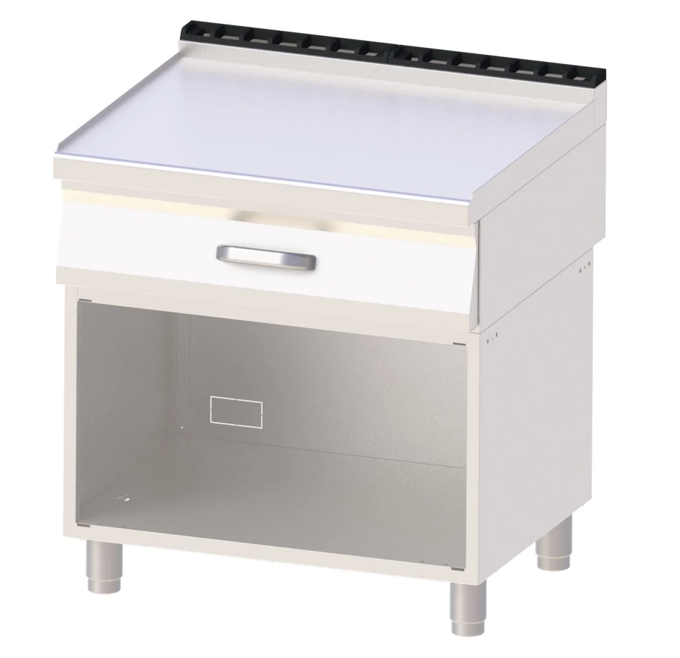 RM Gastro REDFOX PP 70/80 Semleges munkafelület 2*GN 1/1 fiókkal