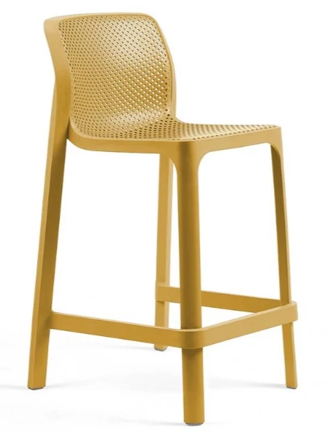 NARDI NET STOOL MINI Bárszék mustár sárga színben