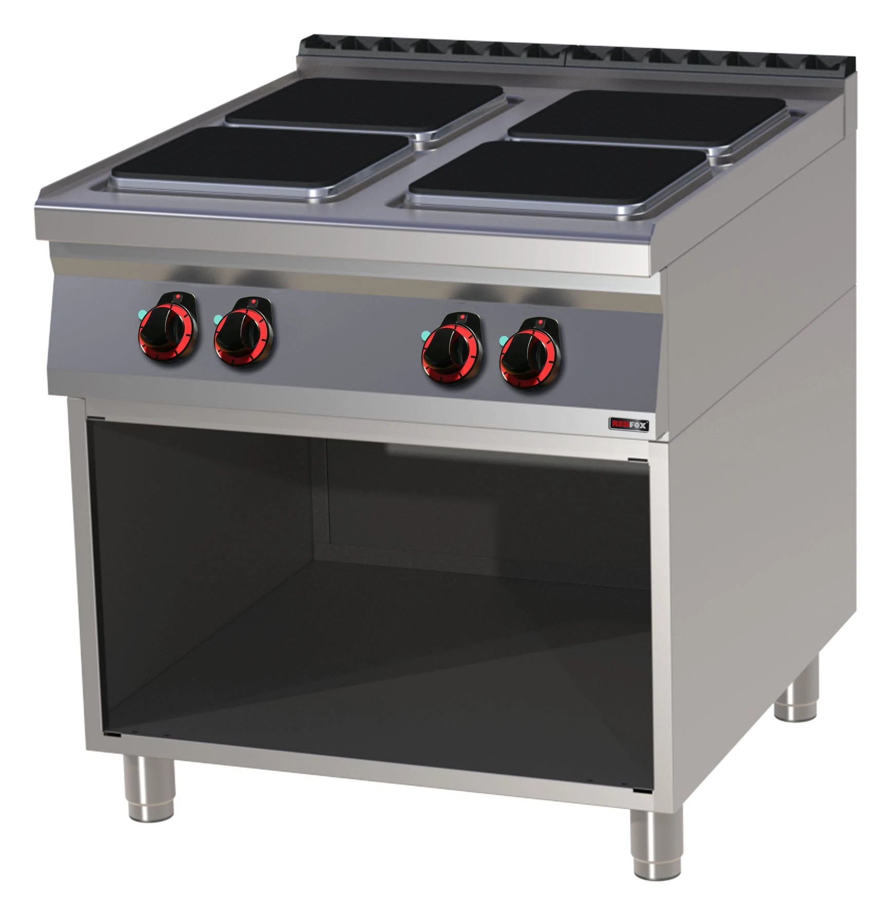RM Gastro SPQ 90/80 E Elektromos tűzhely 4 szögletes főzőlappal
