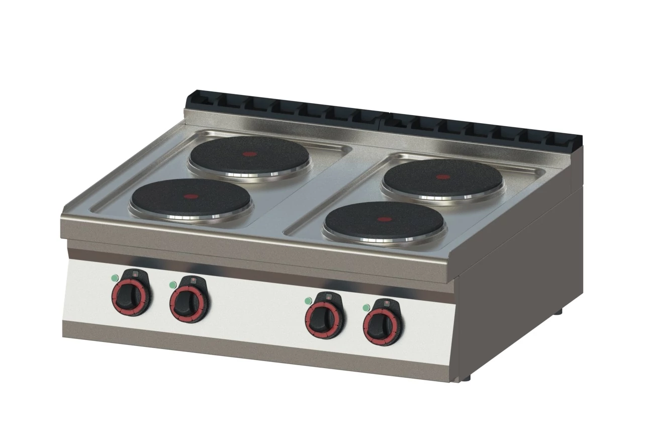 RM Gastro REDFOX SP 70/08 E Elektromos tűzhely 4 db kör alakú főzőlappal