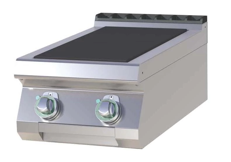 RM Gastro SPL 704 E Elektromos tűzhely 2 db süllyesztett, nagy teljesítményű, szögletes főzőlappal